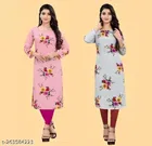 Crepe Printed Kurti for Women 