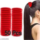 Cotton Cloth Fabric Hair Bands for Women, Pack of 50 