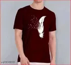 Premium Quality Polyester T-Shirt for Men ,Maroon 