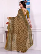 Georgette Printed Saree for Women 