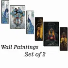 MDF 2 Pcs Designer Wall Painting for Home & Office 