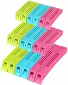 Pallavi Trading Plastic Snack Bag Pouch Clip Sealer, Pack Of 18, Multicolor