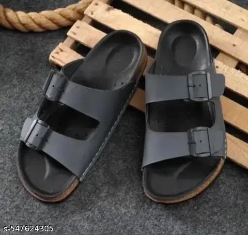 Sliders for Men (Black, 8)