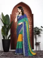 Georgette Bandhini Saree for Women 