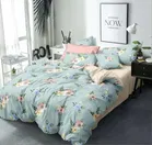 Glace Cotton Printed Double Bedsheet with 2 Pillow Covers 
