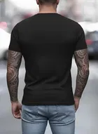 Poly Blend T-Shirts for Men, Black 