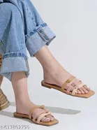 Shoetopia Beige Solid Sandals 