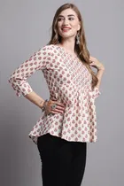 Cotton Printed Top for Women 