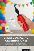 Air Balloon Pump, Glue Dot, Balloon Arch Strip 