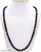 Black Hakik Mala Japa Mala Necklace Chain for Men 