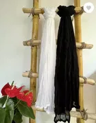 Cotton Blend Solid Dupatta for Women 
