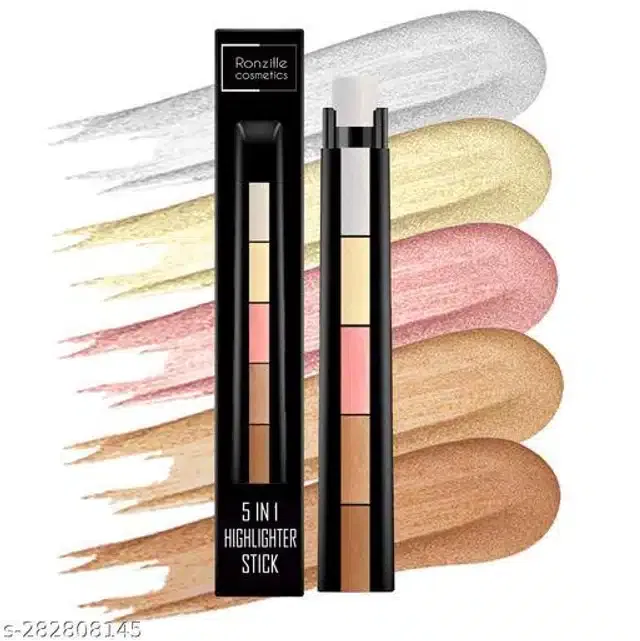 Ronzille 5-in-1 Stick Highlighter (Multicolor)