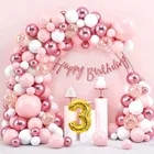 3rd Happy Birthday Balloon Decoration Kit, Multicolor, Pack Of 57