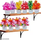 Plastic Artificial Flowers, Multioclor, Pack of 10