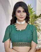 Georgette Printed Saree for Women 