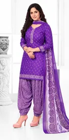 Punjabi Floral Suit for Women 