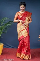 Banarasi Silk Zari Woven Saree for Women 