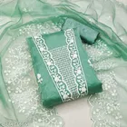 Embroidered Unstitched Suit for Women (Sea Green, 2.25 m)