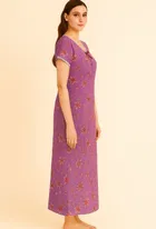 Sarina Floral Print Nightdress for Women 