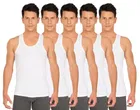 Cotton Vest for Men, Pack of 5 (White, S)