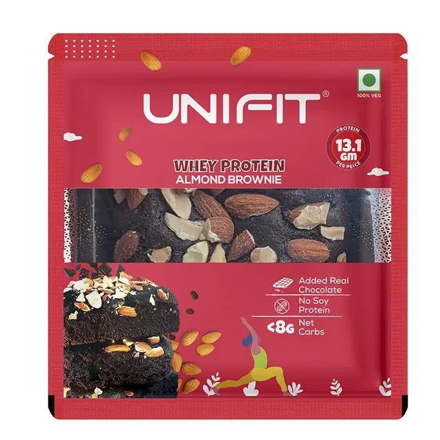 यूनिफिट आलमंड ब्राउनी 75 g