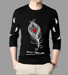 Cotton Blend Round Neck T-Shirts for Men 