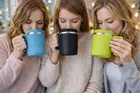 Stainless Steel Coffe Mug, Multicolour, Pack of 3 