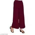 Women's  Stylish Maroon Sarina Palazzo 