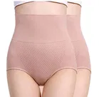 Cotton Blend High Waist Tummy Tucker Briefs for Women 