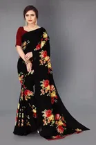 Saree with Unstitched Blouse for Women 