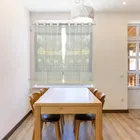 Sheer Plain Cream Window Curtain 5ft Pack of 1