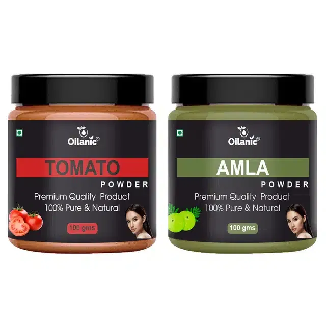 Natural Tomato & Amla Powder for Skin & Hair (Pack of 2, 100 g)