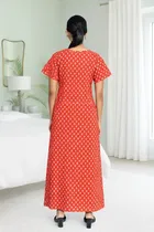 100% Cotton Printed Nightdress for Women 