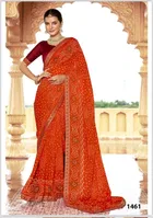 Georgette Printed Saree for Women 