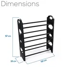 4 Layer Collapsible Shoe Racks, Shoe Organiser 