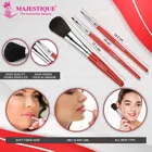 Majestique Premium Synthetic Foundation Blending Face Powder Blush Concealers Eye Shadows Make Up Brush Kit 