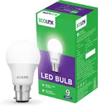 EcoLink 9 W Basic Round B22 LED Bulb  