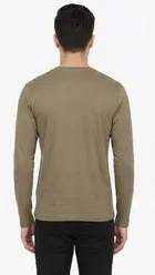 Cotton Graphic Print T-shirt for men, Dark Camel 