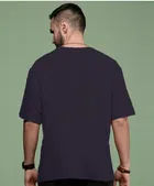 Round Neck Printed Oversized T-Shirt for Men 