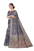 Jacquard Embellished Saree for Women 