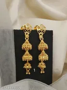 Alloy Chain with Pendant & 1 Pair Earrings for Women 
