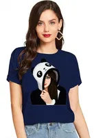 Half Sleeves Printed T-shirt for Women & Girls 