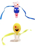 Pepa Pig Smiley Two Light Whistle Kid's Rakhi 