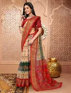 Silk Printed Saree for Women 