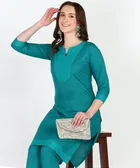 Rayon Solid Kurti for Women 