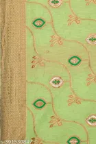 Cotton Linen Zari Woven Saree for Women 