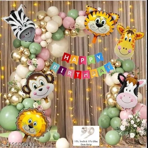 53 Pcs Balloons Decoration Kit, Multicolour, Set of 1