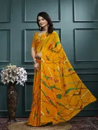 Georgette Printed Saree for Women 