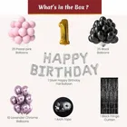 1st Happy Birthday Balloon Decoration Kit, Multicolor, Pack Of 64