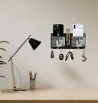 Khatu Crafts Radhakrishna Wood Key Holder 